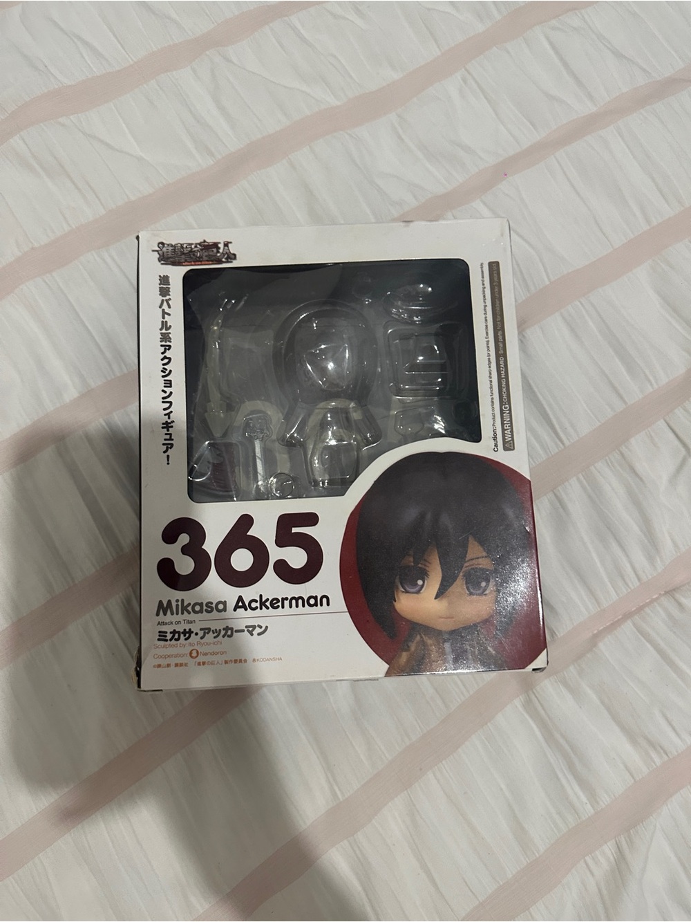 Nendoroid 365 Mikasa Ackerman Figure - White Box with Red Accent
